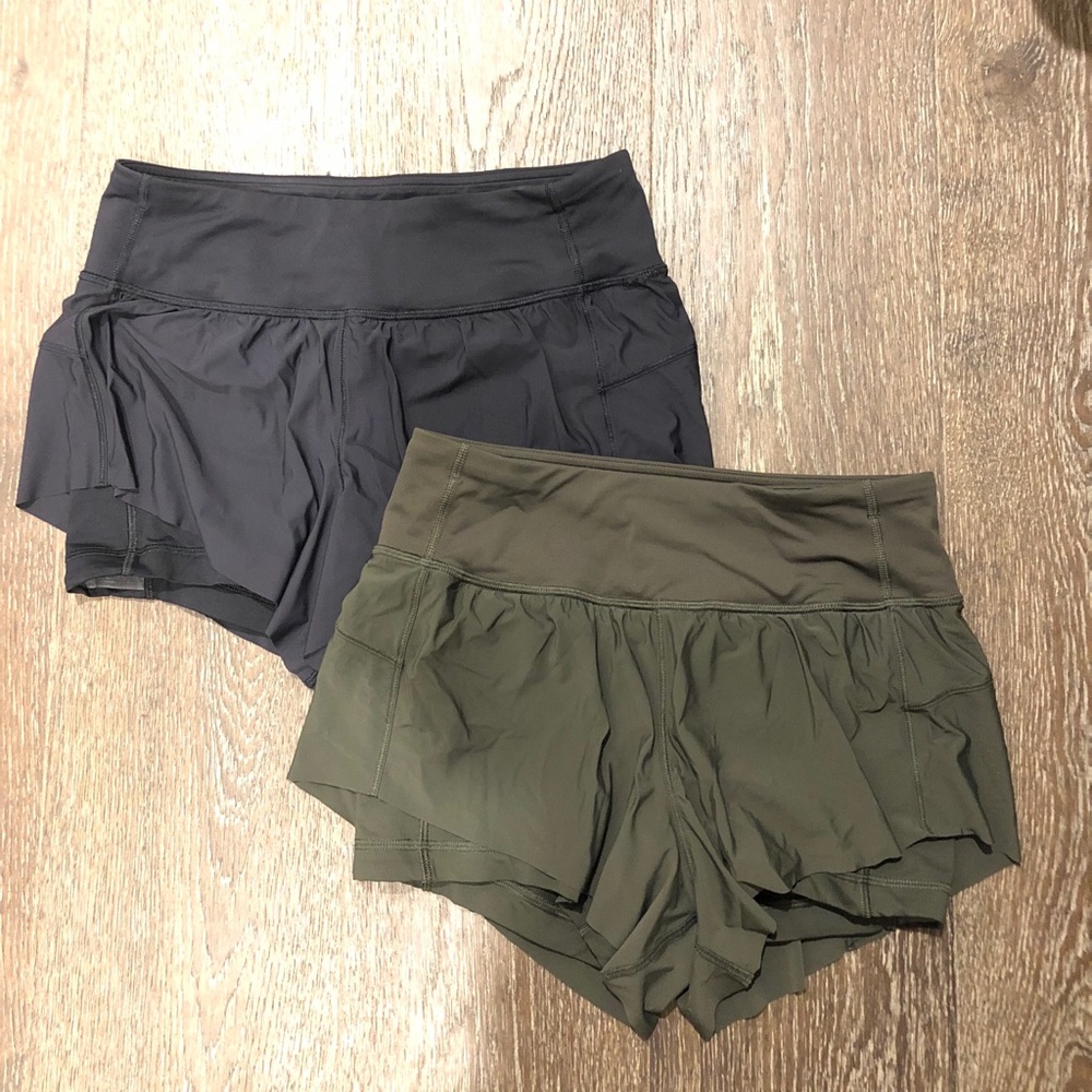 Lululemon “squad goals” shorts sz 6